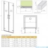 Radaway Arta Dwd drzwi wnękowe 40cm część lewa szkło przejrzyste 386030-03-01L
